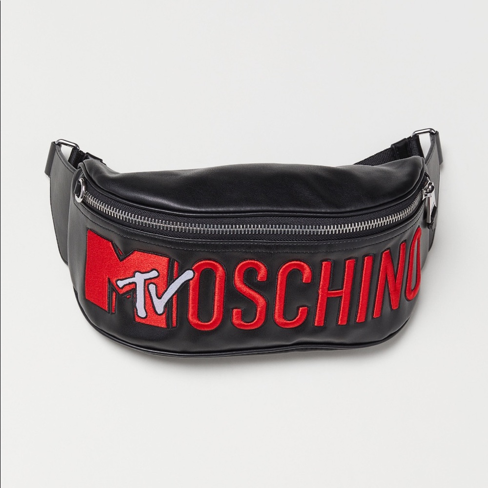 H&M Moschino Embroidered Waist Bag Fanny Pack MTV
